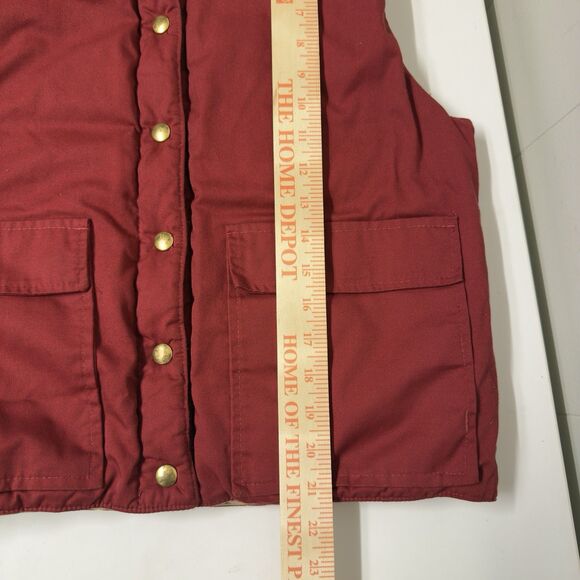 Vintage Jantzen Reversible Vest Jacket Snap Button Pockets Made In USA Women M - Picture 8 of 12